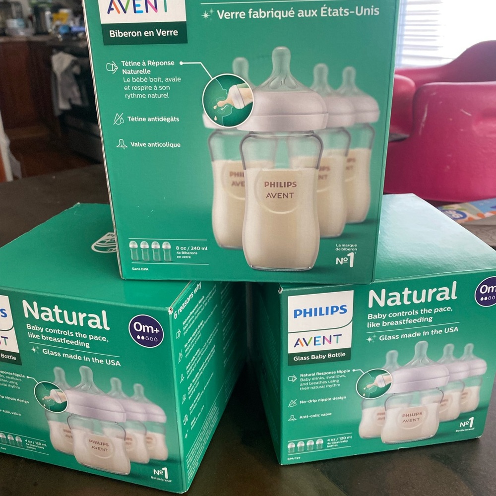 Agent natural glass baby bottles- $31(small)-amazon $40(big) amazon
